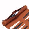 Portable Backgammon Set Roll-Up Classic Board Game Microfiber And PU Leather Classic Board Game Chess Backgammon Board Game
