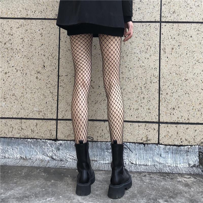 Mu Ruan Black Lace Fishnet Stockings - Trendy, Thin, Sexy Women's Summer Hosiery