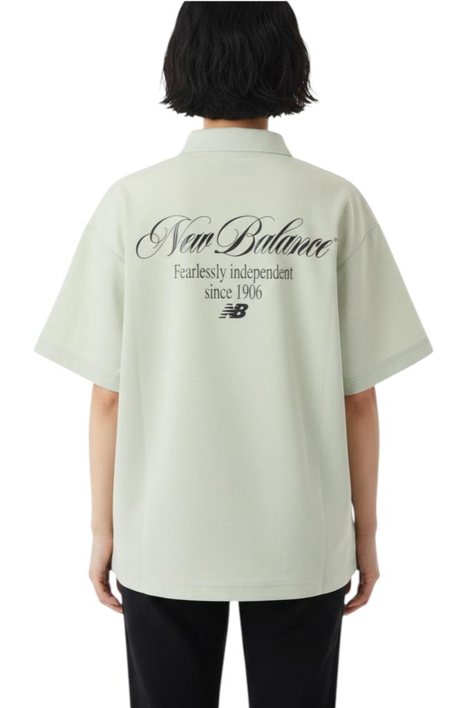 Golf Polo Shirt MOSS 3 [New Balance] Short-Sleeve (Micropique, Moisture-Wicking) / Women's / 012-6268501 130_SILVER [LL]