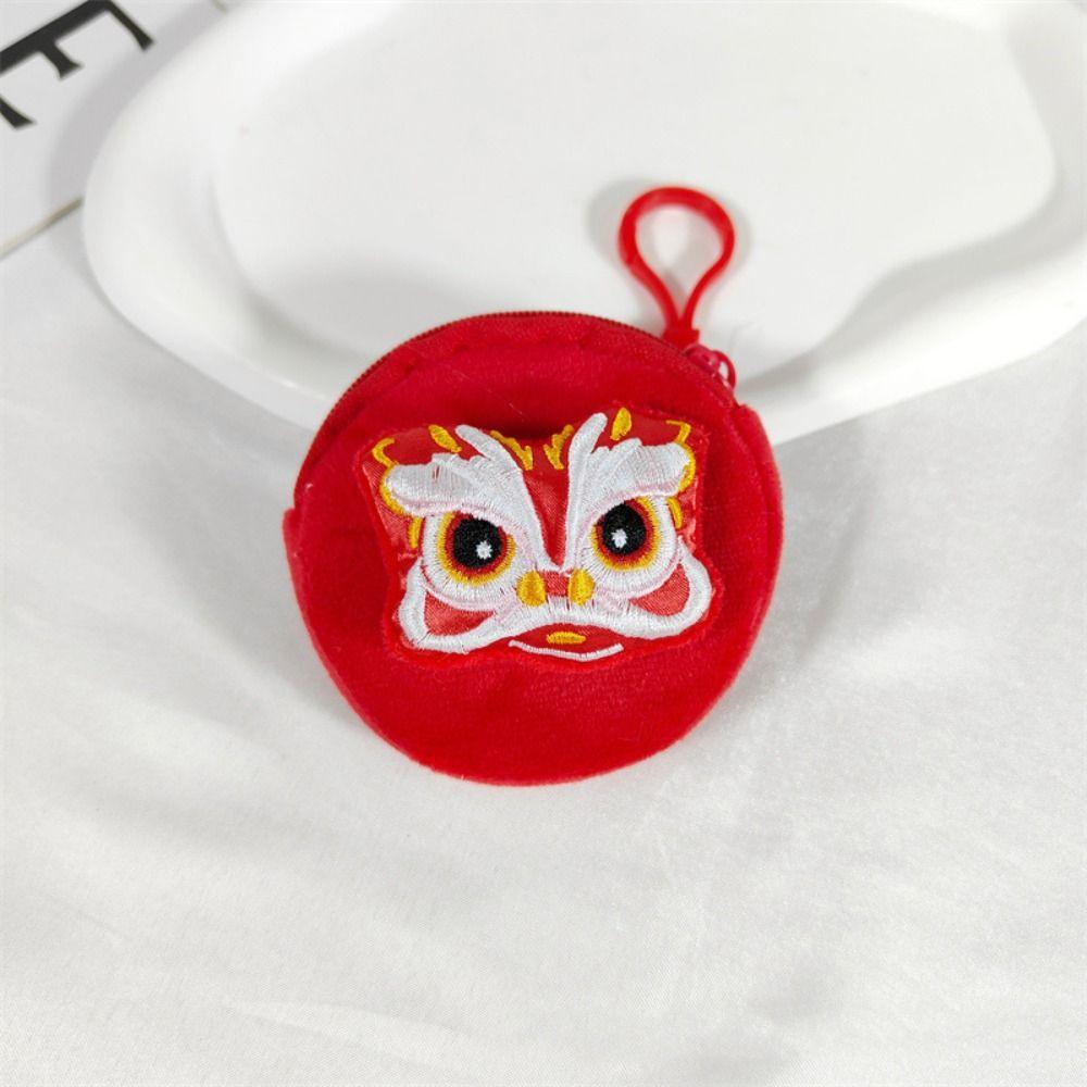 Fish Dragon Lion Plush Coin Purse Rabbit Cartoon Lion Storage Bag  Bag Pendant