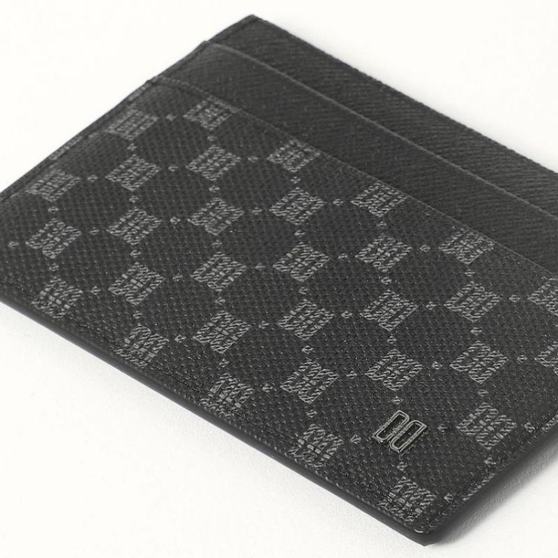 Daks Black Louis Dd Pattern Color Block Pvc Card Holder Dbho6e131bk