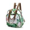 Women's Tropical Floral Nylon Backpack - Lightweight Multi-way Shoulder Bag for Travel & Daily Use