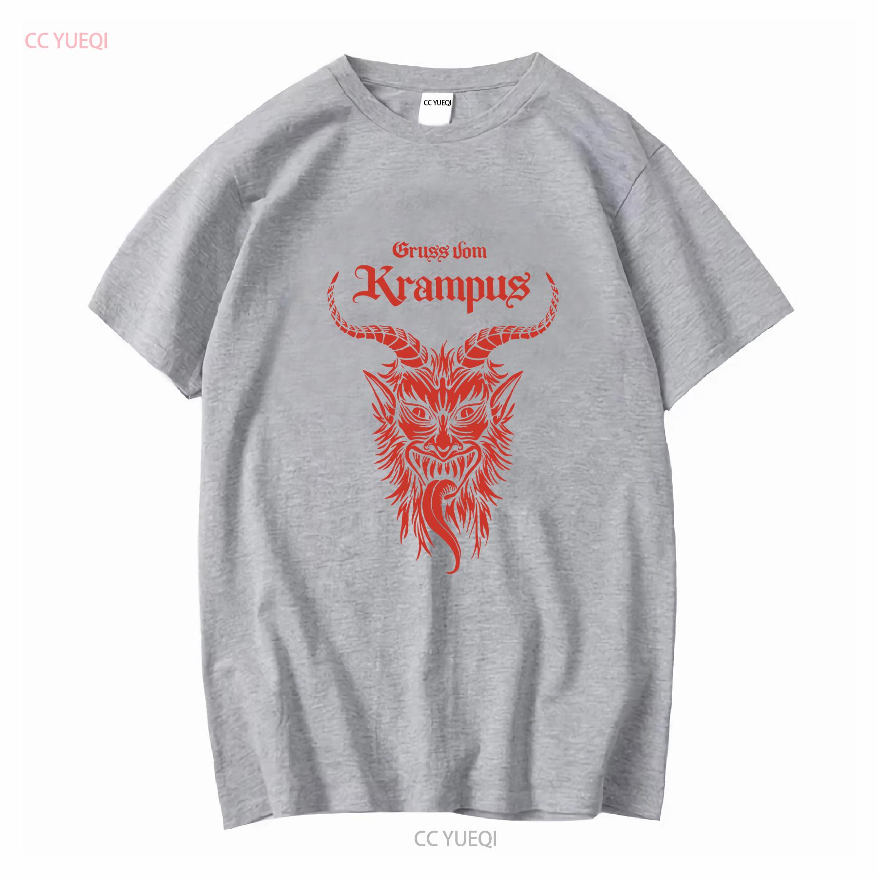 Krampus T Shirt Gruss vom Black Horror Christmas Goth Xmas Merry Pagan Yule long or short sleeves vintage Washed S