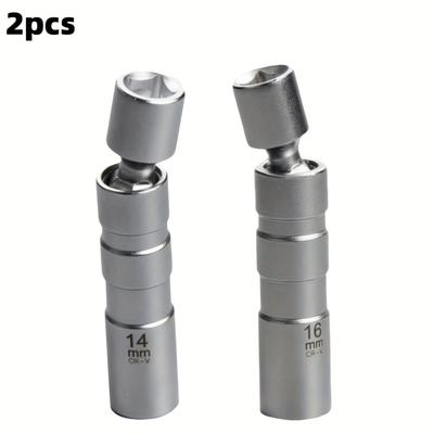 Bussole magnetiche a parete sottile da 14 mm e 16 mm - Adatte per attacco 3/8 Pollice Set 12 Pezzi Strumento per Rimozione Candele