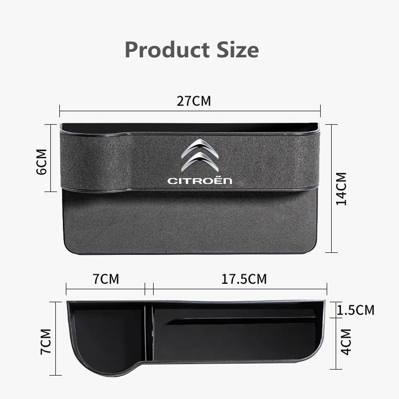Auto Sitzlücken Aufbewahrungsbox Universelle Sitzbox Auto Organizer Für Citroen C1 C2 C4 C5 C3 C4L C8 Berlingo Xsara Picasso Zubehör