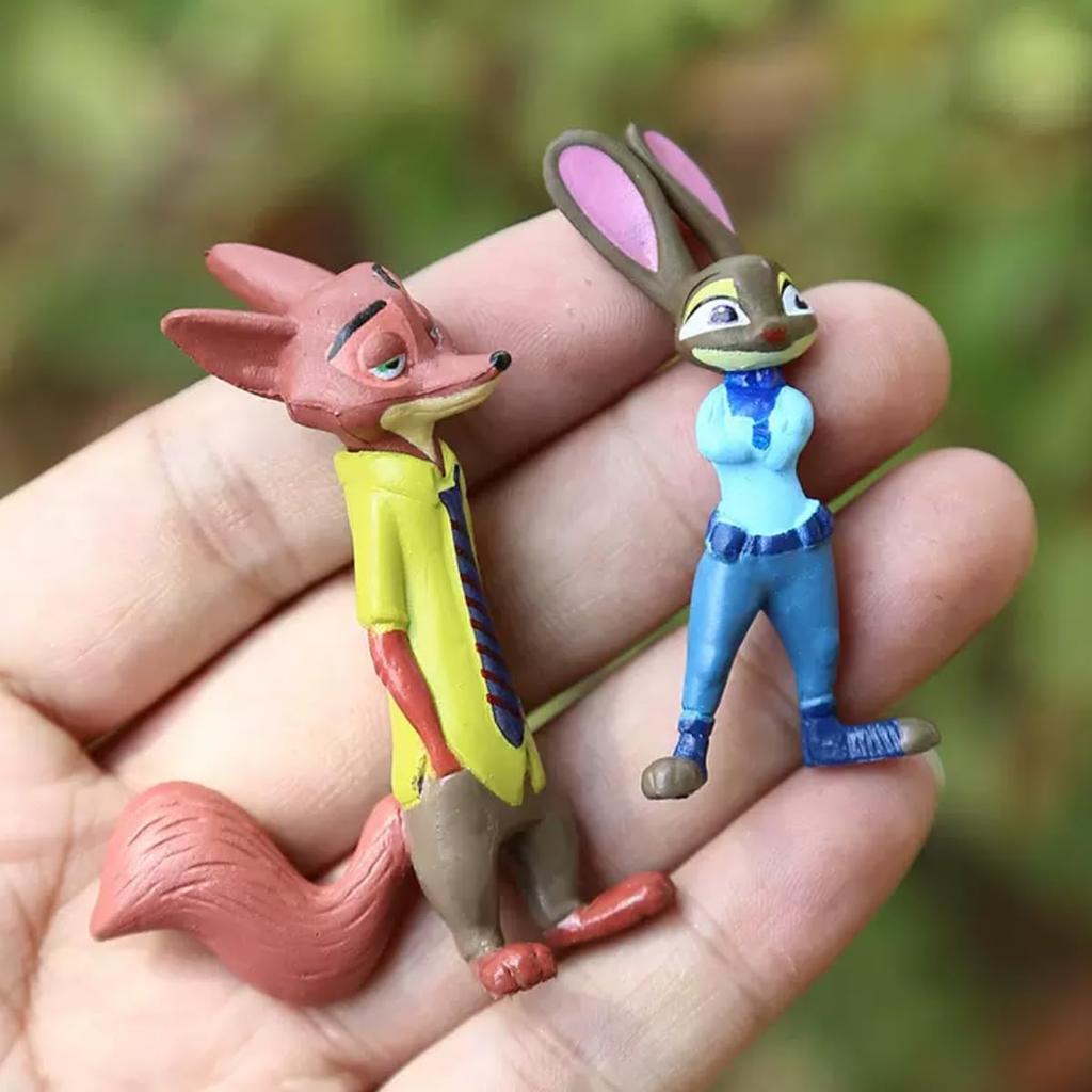 12Pcs Movie Zootopia Garage kit Cake ornament