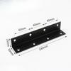 6Pcs Heavy Duty Stainless Steel Furniture Fixer L Shape Corner Brace Right Angle Bracket for Tabletop Desktop Shelving