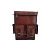 Goat Leather Bag Backpack Rucksack Vintage Laptop Brown Genuine Travel New Men's