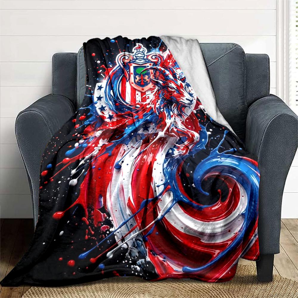 Chivas Guadalajara Print Flannel Blanket High Quality Warm Comfortable Cover for All Seasons Perfect for Gifts Home Decor