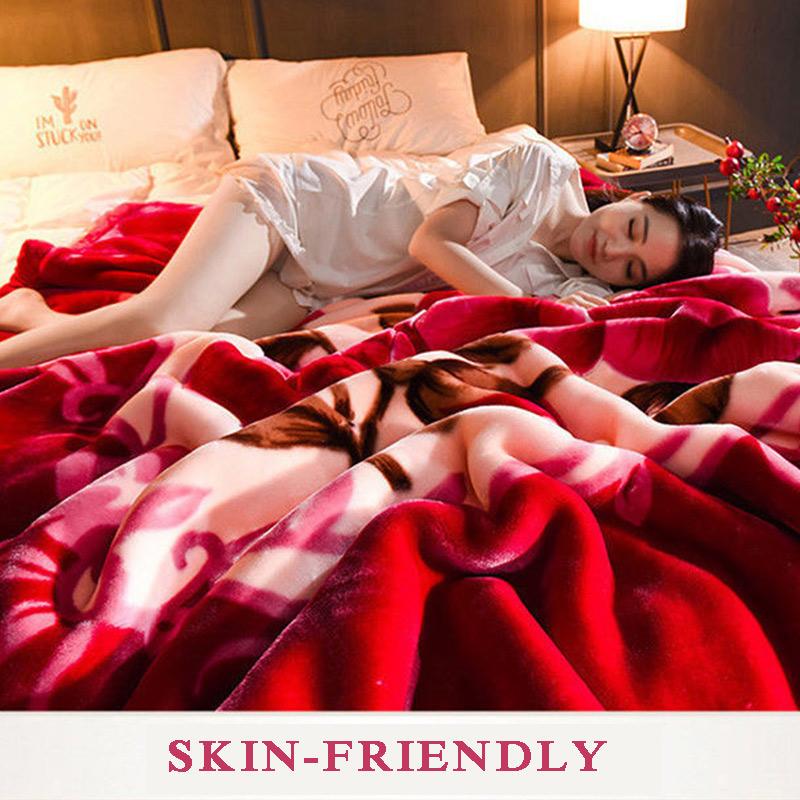 Four Seasons Warm and Comfortable Blanket Quilt Sheet Thickened Double Coral Fleece Blanket Single Student Dormitory Winter Covering Blanket