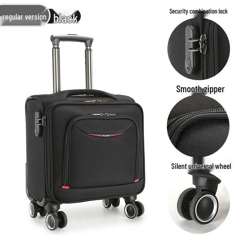 18" Carry-On Suitcase with Universal Wheels, Business Password Case, Lightweight 16", 14", 20" Travel Suitcase, Compatible with Spring Airlines