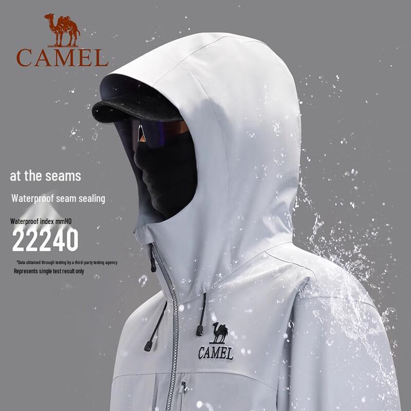 Camel Men's 2025 Lightweight Windproof Hiking Jacket