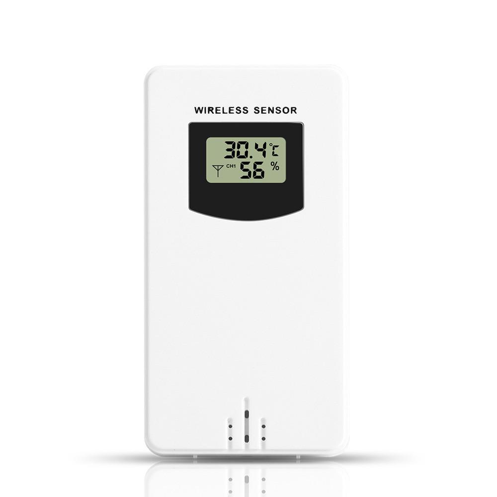 Weather Station Wireless Sensor Digital Display Clock For Outdoor Temperature And Humidity Monitoring