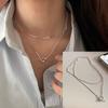 PANJBJ 925 Sterling Silver Line Necklace for Women Girl Fashion Concise  Individuality Jewelry Birthday Gift Dropshipping
