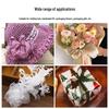 1.5cm Transparent Snow Yarn Ribbon for Gift Wrapping, DIY Crafts, Hair Accessories, and Chiffon Projects.