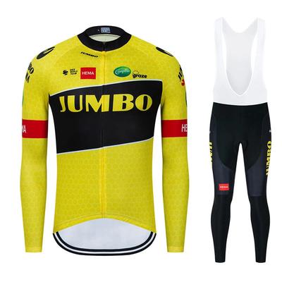 2026 Jumbo New Pro Team Cycling Jerseys Spring Autumn Men MTB Ropa Ciclismo Long Sleeve Bicycle Clothing Bike Uniform Bike Jersey Set