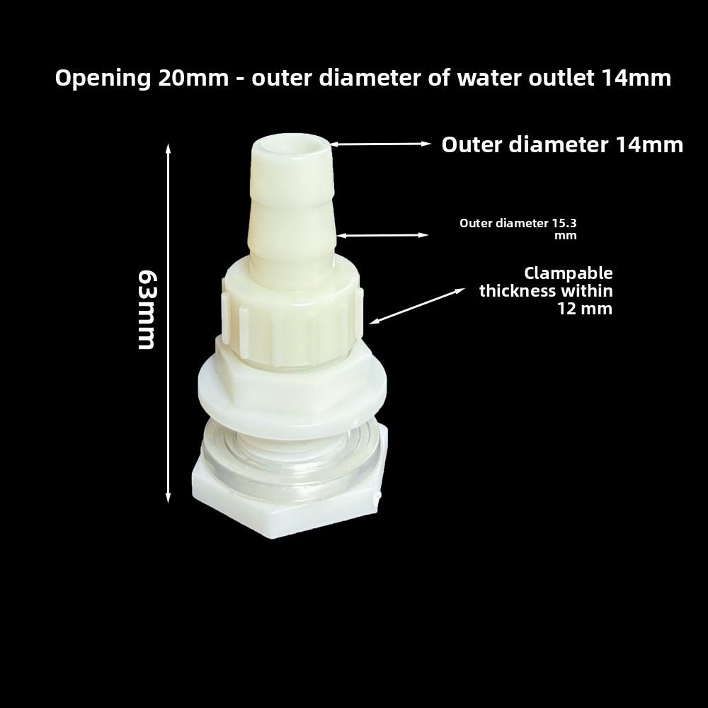 1 Set ABS 1/2 Inch To 6.4~20mm Elbow Water Tank Connector Aquarium Garden Irrigation Hose Joint Water Pipe 90 Degree Adapter