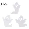 Cute Halloween Room Decor Ghost Wooden Table Sign, Spooky White Standing Modern Farmhouse Accents Block Sign for Holiday Tiered Tray Centerpiece,