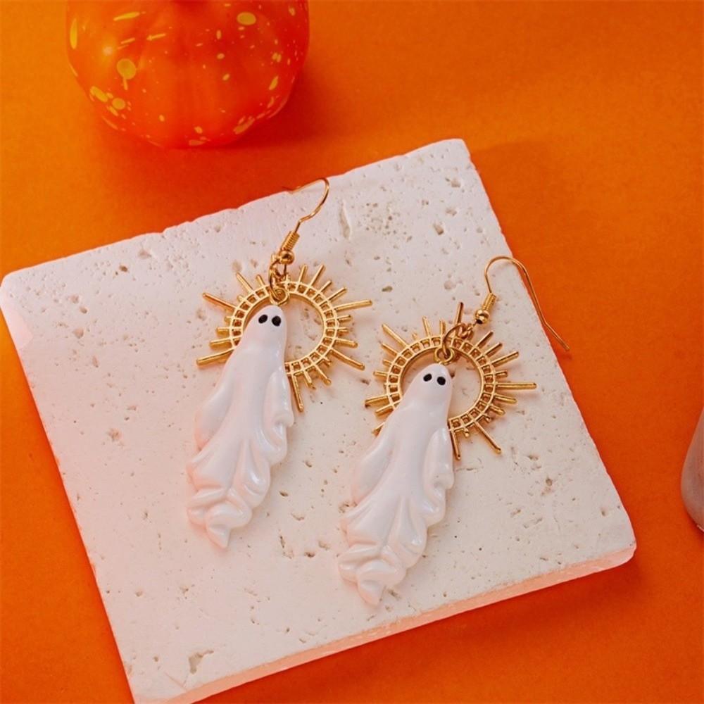 Zinc Zinc Alloy Skeleton Earrings Hip Hop Imitation Human Bone Earrings Halloween Drop Earrings  Party