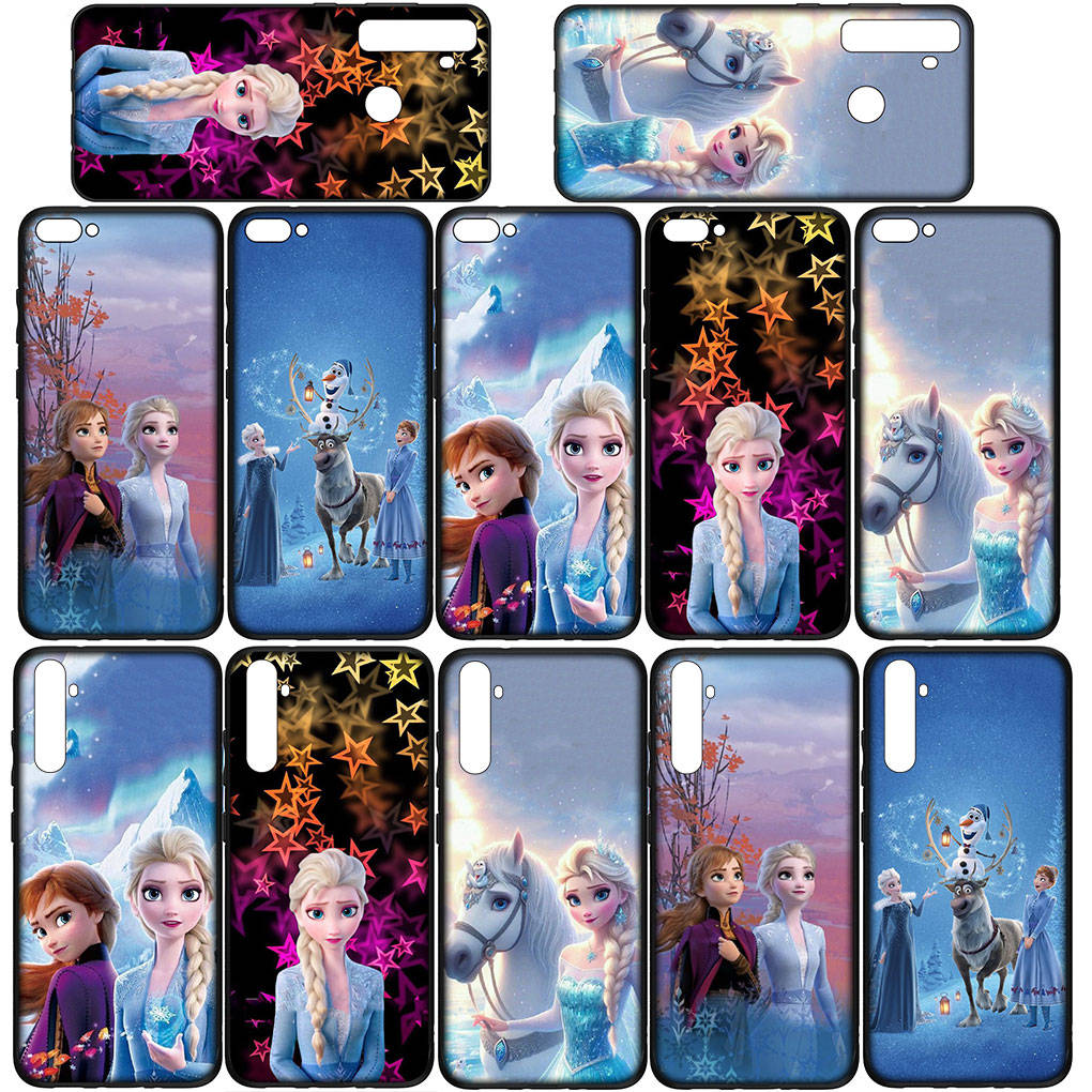 For Samsung Galaxy S24 S23 iPhone 16 15 14 Xiaomi Redmi Note 13 12 11 10 8 Plus 9 Pro Max X XR 14C Phone Case Lovely Elsa Anna Olaf OPPO Huawei Cover