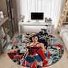 1pc Wonder Woman Comic Office Round Area Rug, Under Office Chairs Bedroom Living Room Home Decor, Room Deco, Available In Various Sizes