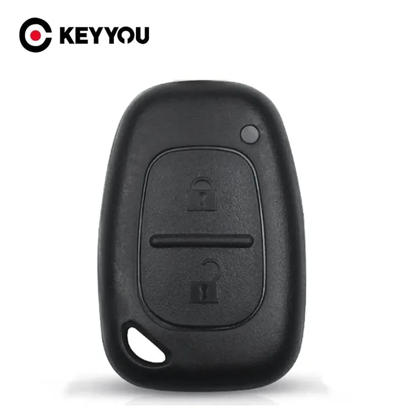 KEYYOU 10PCS For Renault Opel Vauxhall For Nissan Vivaro Traffic Primastar Remote Car Key Case Shell 2 Buttons