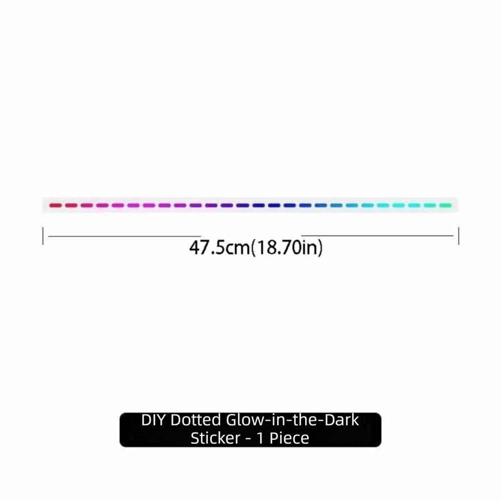 Self-adhesive Dotted Line Stickers Fluorescent Fluorescent Stickers Luminous Strip  Car Interior 1 pc
