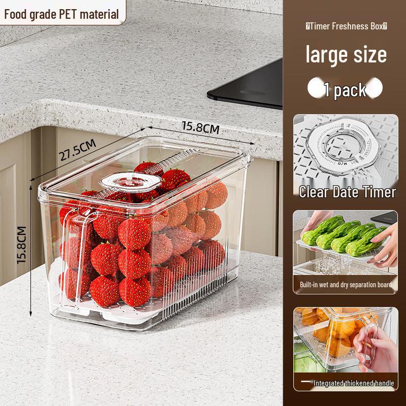 Lijia Transparent Refrigerator Food Storage Box