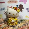 Hello Kitty Plush Keychain Kawaii Japanese Kimono Style With Floral Pattern Cute Plush Pendant Japan Souvenir For Travelers Gift