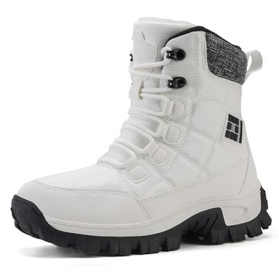Winter Women White Warm Snow Boots Couple Ankle Boots Plus Size  36-46 Non-slip Work Boots Hiking Boots