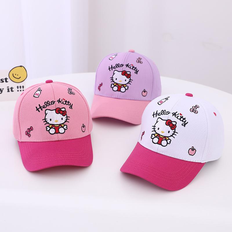 Hat Cat Embroidery Cartoon Baseball Cap Street Visor Spring And Autumn Boys And Girls Cap