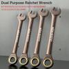 1Pcs Hardware Hand Tool Ratchet Wrench With Multiple Size Plum Spanner Two-way Quick Wrench