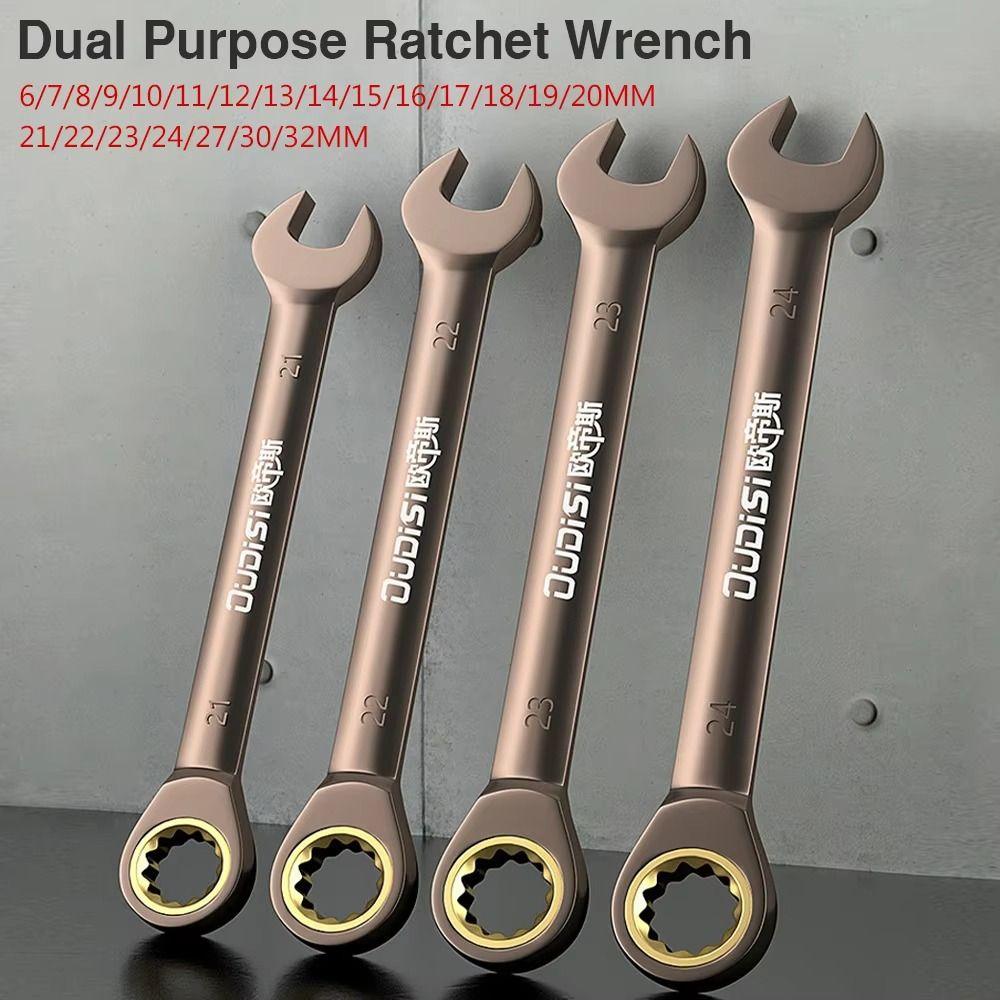 1Pcs Hardware Hand Tool Ratchet Wrench With Multiple Size Plum Spanner Two-way Quick Wrench