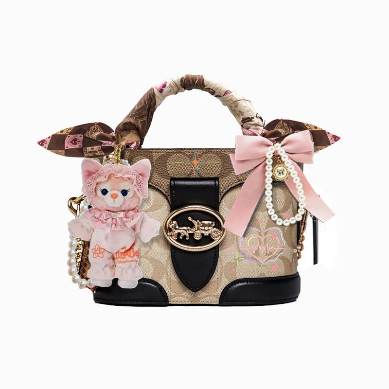 

COACH handbag [Customized bag] Georgie 20, classic, fashionable and versatile JELLYCAT cowhide Soft Sweet Gravity Basic Package (Pack + Dust Bag) коричневий