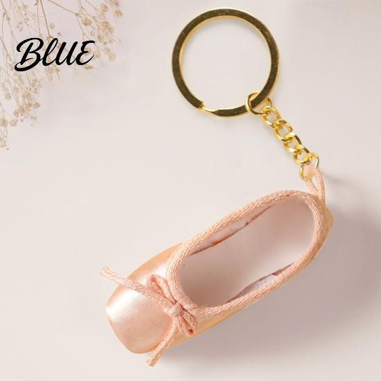 Balletttänzer Geschenk Satin Schuh Schlüsselanhänger Handgefertigt Mini Spitzschuh Anhänger