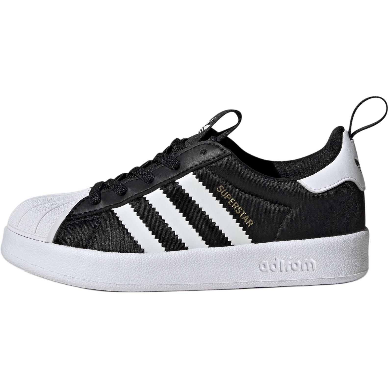 

adidas Adifom Superstar 360 C Black White Kids Sneakers Core-Black Footwear-White Gold-Metallic IH3503 30½
