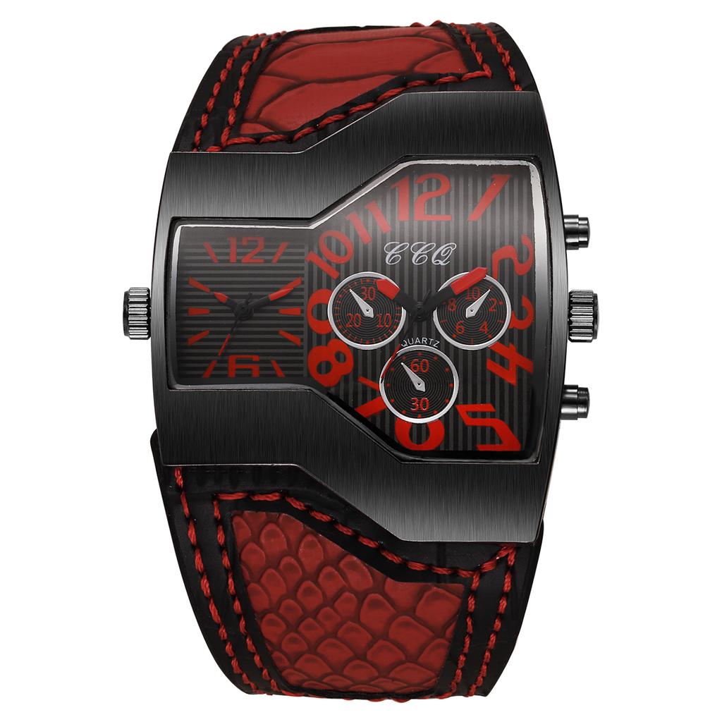 Luxury Men Watches Big Dial Quartz Watch Casual Leather Band Men Sports Wristwatches Relogio Masculino