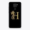 Shell For Xiaomi Redmi Note 11 10 9 8 7 Pro Max 9T 8T 9S Case for Redmi 10 9 8 9C 9A 8A 7A Luxury Golden yellow Crown Letter A-Z