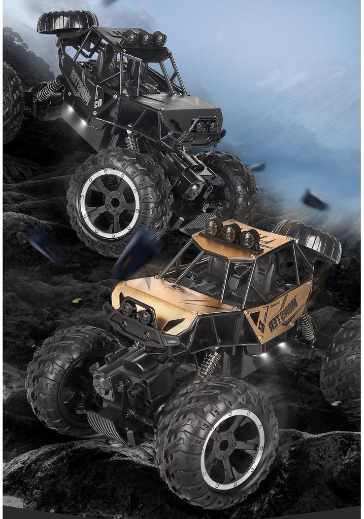 1:16 Alloy RC Climbing Monster Truck – 4WD Big Foot Toy Car for Kids