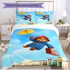 3pcs Duvet Cover Set (1*Duvet Cover + 2*Pillowcase, Without Core), Paddington Bear Print Soft All‑Season Bedding Set, Home Bedroom Decor Gift