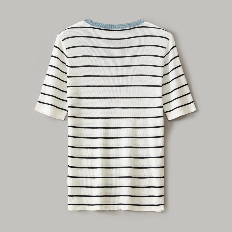 Striped Knitted T-Shirt