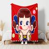 1pc Blanket Peko Chan Print Design, Lightweight Blanket for Sofa, Bed- Soft &Warm, Gift for All Seasons like Christmas, Halloween