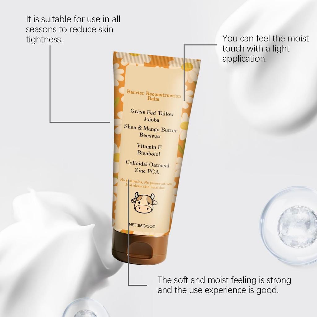 AMZ Tallow Skincare Cream (85g), Moisturizing and Hydrating, Deeply Nourishing, Quickly Absorbed and Non-greasy, Daily Skin Care and Repair