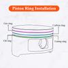 Standard 49mm Piston Ring ZR250 Varios 250 Motorcycle Parts 1989 to 1996 (4 SETS 49MM)
