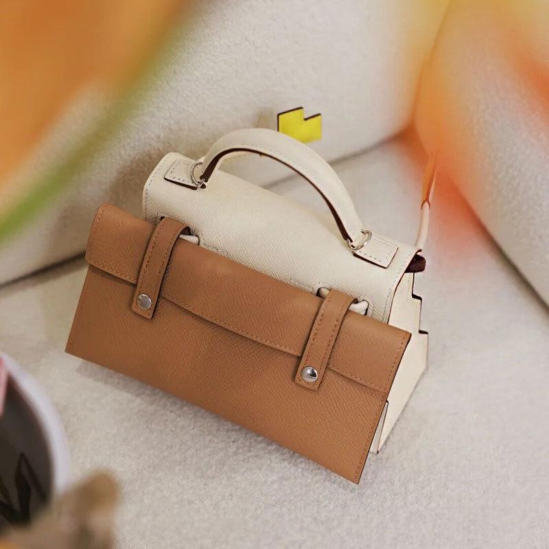 Retro mozaiková barevná Kelly kabelka přes rameno pro ženy