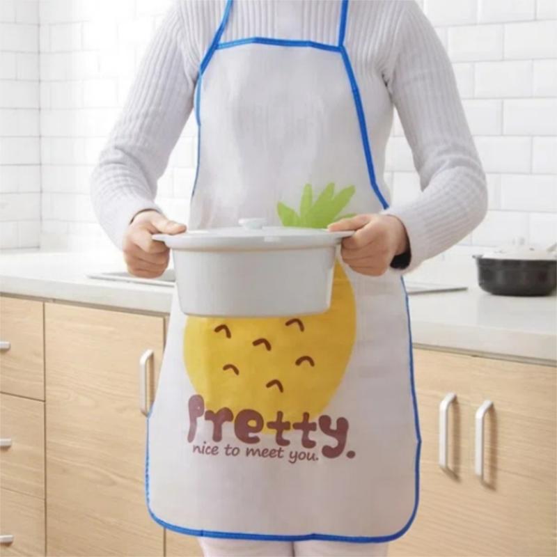 Waterproof Kitchen Waiter Apron Cartoon Cooking Hood New Sleeveless Apron  For Men Women
