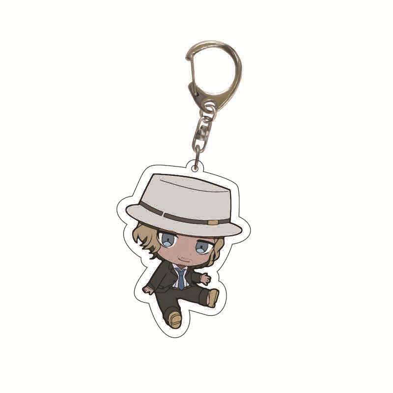 Danganronpa Monokuma, Makoto Naegi & Junko Enoshima Acrylic Keychain Charm Figure