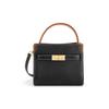 Lee Radziwill Matte Premium Refined Leather Shoulder Crossbody Mini Bag Women Handbags Black Black-Gold 75662-001