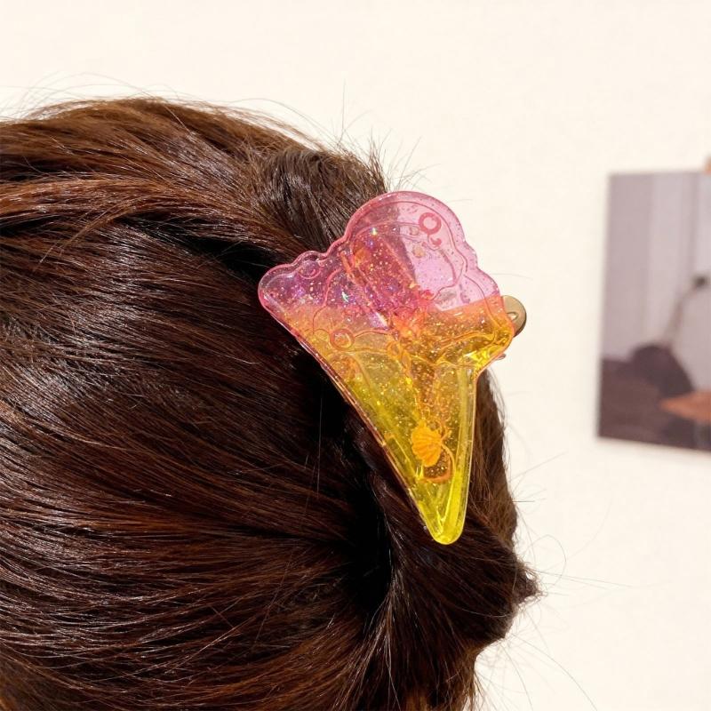 Flexible Silicone Jewelry Mold For Handmade Resin Hair Accessories Moon Crescent Ice Cream Designs Hairpin Mould