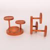Scale Dollhouse Simulated Mini Three-Layer Tray Food Rack Kitchen Storage Stand Model Dolls House Decoration Toys 1/12 Kid Friendly Entertaining Fun